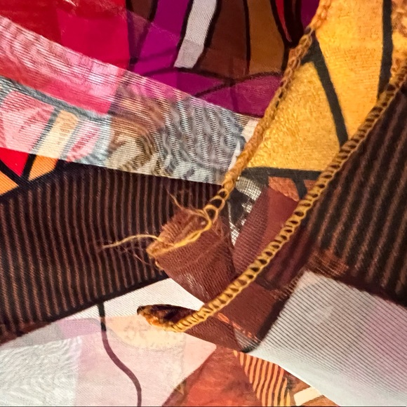 Cubism Surrealism Picasso Vintage Scarf - Picture 9 of 12